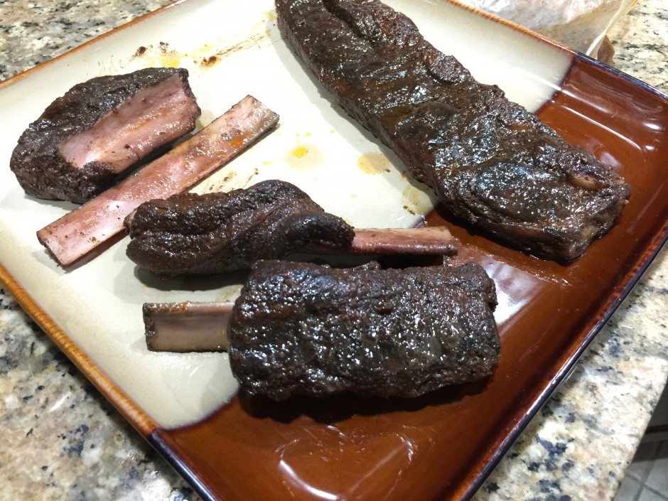 beef short rib ready for grilling