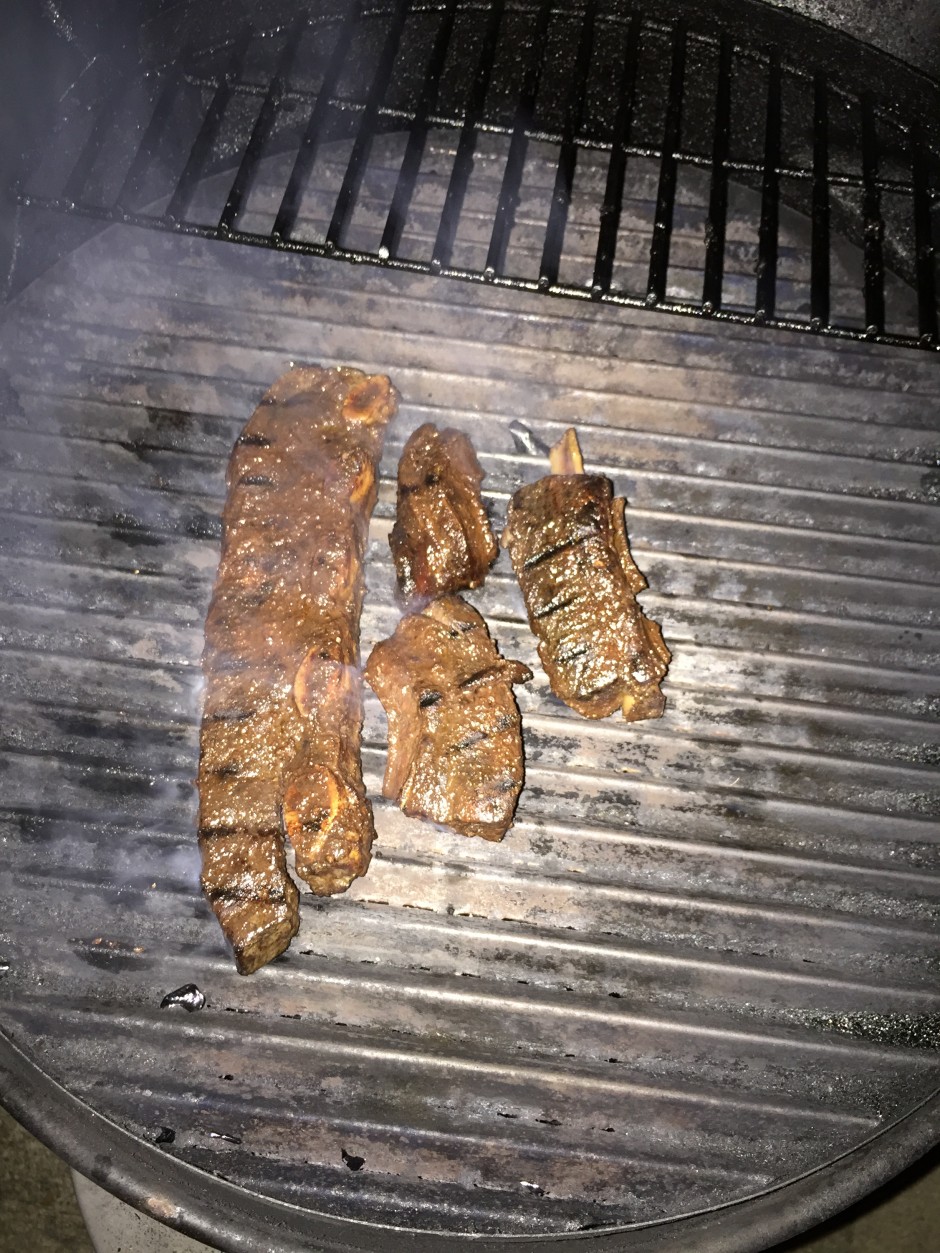 beef short ribs on the grill